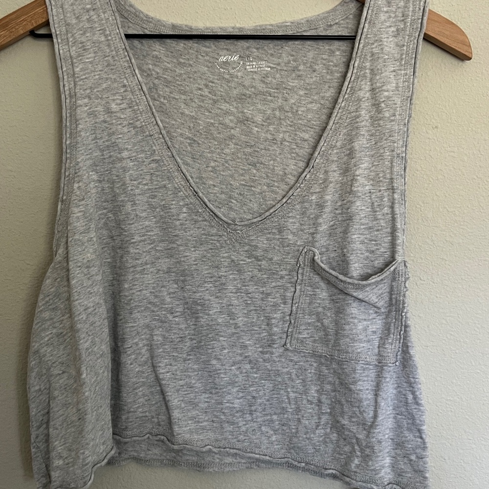 Aerie Tank Top Size Large Color Grey
